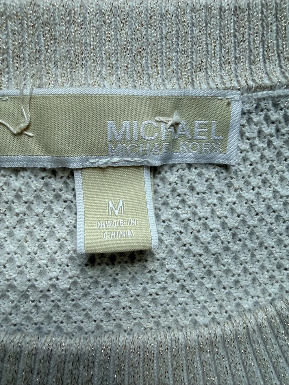 Michael Kors Women’s Textured Knit Pullover Sweater – Size M
